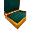 Ahşap El Boyaması Çift Renk 17x24 Cm Deri  Kapak Bileklik Standı
