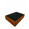 Ahşap El Boyaması Çift Renk 17x24 Cm Deri  Kapak Çıtalı Yüzük  Standı