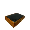 Ahşap El Boyaması Çift Renk 17x24 Cm Deri  Kapak 12 Bölmeli  Standı