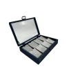 Ahşap El Boyaması Çift Renk 17x24 Cm Cam Kapak Pedli Kolye Standı