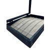 Ahşap El Boyaması Çift Renk 17x24 Cm Cam Kapak Bileklik Standı