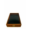 Ahşap El Boyaması Çift Renk 17x24 Cm Cam Kapak Set  Takı  Standı