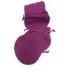 Kadife Kumaş Bordo  Renk 11x12 Cm Aksesuar Kesesi Paketli
