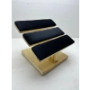 Ahşap Siyah Renk Boy 21 cm En 19 cm Üç Kademeli Model Bileklik Sergileme