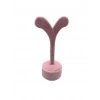 Süet Kumas Pembe Renk 12 Cm Küpe Sergileme Aksesuar
