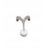 Süet Kumaş Krem Renk 12 Cm Küpe Sergileme Aksesuar