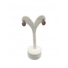 Süet Kumaş Krem Renk 12 Cm Küpe Sergileme Aksesuar