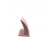 Süet Kumaş Pembe Renk Ayaklı 9/7 cm Küpe Sergileme Dekoru