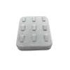 Süet Kumaş Gri Renk 12/11 cm Çoklu Tırnaklı Yüzük Sergileme Aksesuar