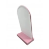 Batum Model Süet Kumaş Pembe Renk 26/15 Cm Ayaklı Kolye Sergileme Standı