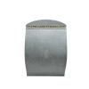 Süet Kumaş Gri Renk 34 cm / 24 cm Dik Bombeli Takı Standı
