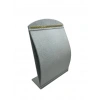 Süet Kumaş Gri Renk 34 cm / 24 cm Dik Bombeli Takı Standı