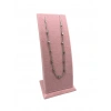 Süet Kumaş Pembe Renk Ayaklı 17/8,5 cm Kolye Sergileme Dekoru