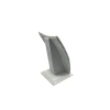 Dubai Model Süet Kumaş Gri Renk 12/8 Cm Kolye - Zincir Ayaklı Stand