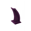 Dubai Model Süet Kumaş Mor Renk 12/8 Cm Kolye - Zincir Ayaklı Stand