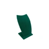 Dubai Model Süet Kumaş Yeşil Renk 12/8 Cm Kolye - Zincir Ayaklı Stand