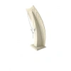 Dubai Model Süet Kumaş Krem Renk 18/9 Cm Kolye - Zincir Ayaklı Stand