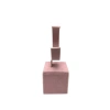 Süet Kumaş Pembe Renk 13 Cm Kelepçe Saat Sergileme Standı
