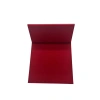 Süet Kumaş Kaplama Kırmızı Renk 31*31 cm Katlanabilir Ayaklı Takı Ve Makyaj Aynası
