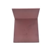 Süet Kumaş Kaplama Pembe Renk 31*31 cm Katlanabilir Ayaklı Takı Ve Makyaj Aynası