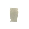 Dubai Model Süet Kumaş Krem Renk 18/9 Cm Kolye - Zincir Ayaklı Stand