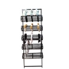 İthal Metal Ayaklı Siyah Renk 148/49 cm Beş Katlı Taç Standı
