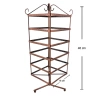 İthal Metal Dönen Kare Model Bakır Renk 46x16 Cm Küpe Standı