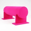 Kücük Boy Süet Kumaş Pembe Renk 30 cm Ayaklı Taç Standı