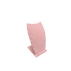 Model Süet Kumaş Pembe Renk 12/8 Cm Kolye - Zincir Ayaklı Stand