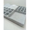 Yerli Üretim Süet Kumaş 55/35 Cm Süet Kaplama Gri Renk Çekmece içi Takı Tablası
