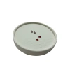 Silindir Model Süet Kumaş 20/20 cm Batırmalı Krem Küpe-Piercing Tablası