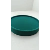 Silindir Model Süet Kumaş 20/20 cm Batırmalı Yeşil Küpe-Piercing Tablası