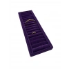 Süet Kaplama Mor Renk Sosisli 34/11 Cm Bileklik Kelepçe Tablası