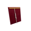 Süet Kumaş Bordo Renk 20/16 Cm Ayaklı Kanca Bileklik Sergileme Standı