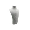 Süet Kumaş Elisia Manken Gri Renk 25/12 Cm Kolye Gerdanlık Takı Sergileme Mankeni