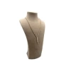 Süet Kumaş Elisia Manken Kahve Renk 25/12 Cm Kolye Gerdanlık Takı Sergileme Mankeni