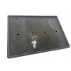 Süet Kumaş Füme 34-24 Cm Ayaklı 8 Pedli Kolye Tabla Stand
