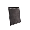 Süet Kumaş Füme Renk 34/24 Cm Ayaklı Kolye Sergileme Standı