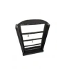 Süet Kumaş Füme Renk 36 /22 cm Ayaklı Küpe Standı Takı Organizeri