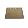 Süet Kumaş Kahve 34-24 Cm Ayaklı 17 Pedli Kolye Tabla Stand