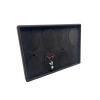 Süet Kumaş Siyah 34-24 Cm Ayaklı 8 Pedli Kolye Tabla Stand