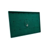 Süet Kumaş Yeşil 34-24 Cm Ayaklı 17 Pedli Kolye Tabla Stand