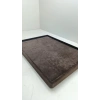 Süet Kumaş Kahve Renk 34/24 cm Takı Servis Sunum Tablası