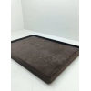 Süet Kumaş Kahve Renk 34/24 cm Takı Servis Sunum Tablası