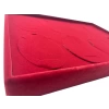Süet Kumaş Bordo 34-24 Cm Ayaklı 8 Pedli Kolye Tabla Stand