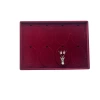 Süet Kumaş Bordo 34-24 Cm Ayaklı 8 Pedli Kolye Tabla Stand