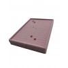 Süet Kumaş Pembe Renk 24/17 Cm Batırmalı Piercing - Küpe Tablası