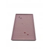 Süet Kumaş Pembe Renk 24/17 Cm Batırmalı Piercing - Küpe Tablası