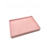 Süet Kumaş Pembe Renk 34/24 Cm Batırmalı Bileklik Kelepçe Tablası