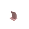 Süet Kumaş Pembe Renk Ayaklı 9/7 cm Küpe Sergileme Dekoru